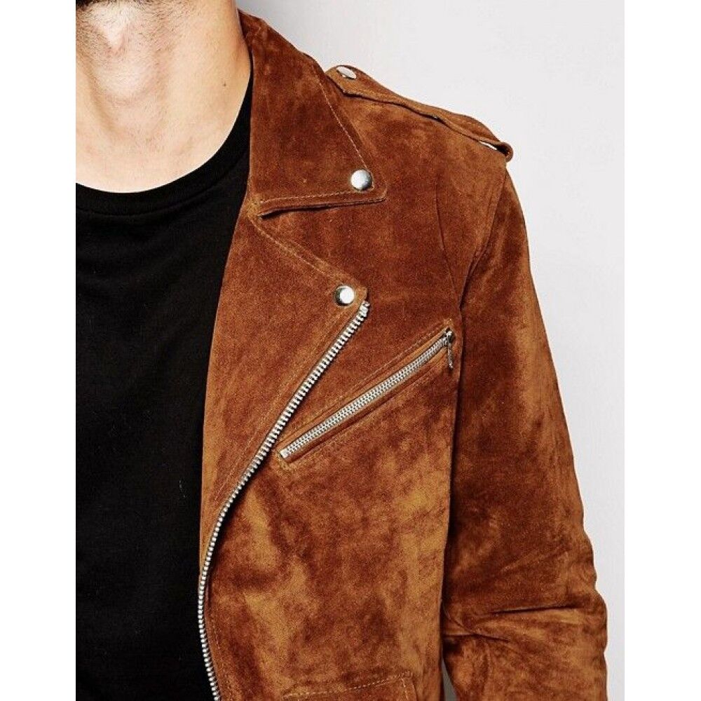 suede brown leather jacket