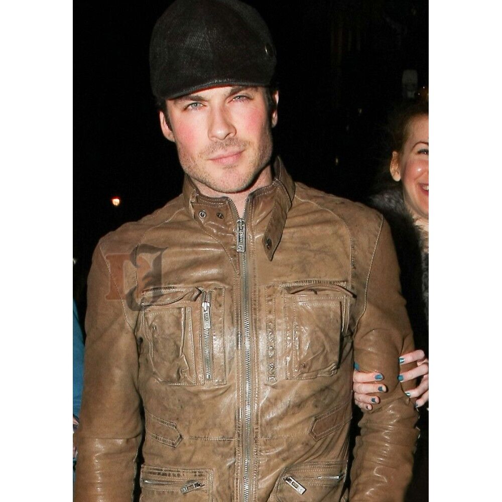 ian somerhalder leather jacket